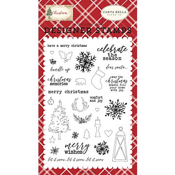 Carta Bella Christmas Memories 4x6 Stamp Set
