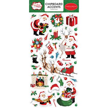 Carta Bella - Dear Santa 6x13 Chipboard Accents