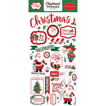 Carta Bella - Dear Santa 6x13 Chipboard Phrases