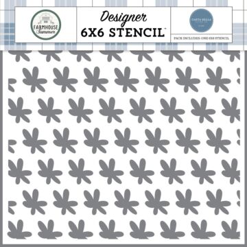 Carta Bella Farmhouse Summer: Farmhouse Floral Stencil