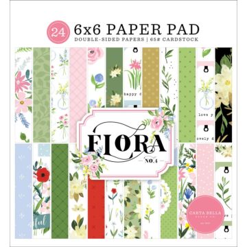 Carta Bella FLORA NO. 4 6X6 PAPER PAD