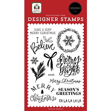 Carta Bella Home For Christmas : I Believe Stamp Set