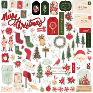 Carta Bella Letters To Santa Element Sticker