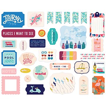 Echo Park Let's Travel Ephemera