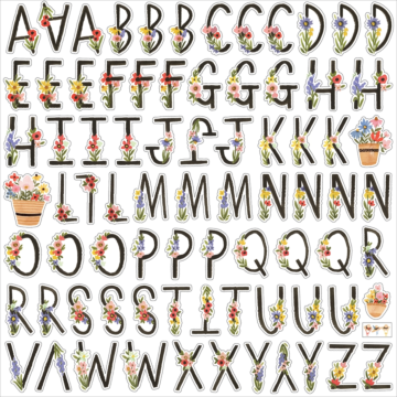 Carta Bella OH HAPPY DAY ALPHA STICKER