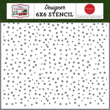 Carta Bella White Christmas: White Christmas Days Stencil