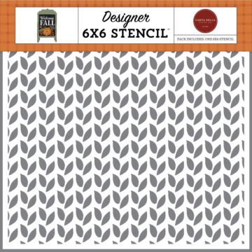 Carta Bella Welcome Fall: Pair Of Falling Leaves Stencil