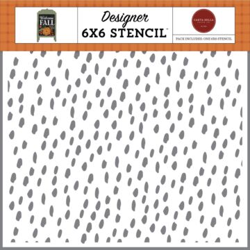 Carta Bella Welcome Fall: Autumn Dots Stencil