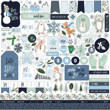 Carta Bella WINTER MARKET ELEMENT STICKER