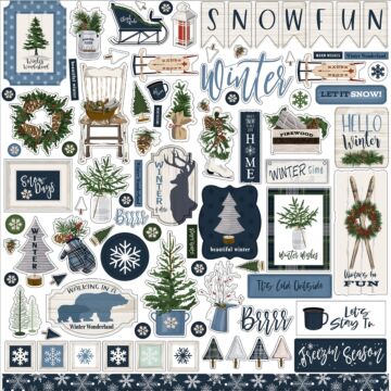 Carta Bella Welcome Winter Element Sticker
