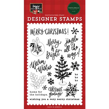 Carta Bella Happy Christmas: Jingle All The Way Stamp Set