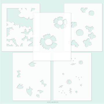 Concord & 9th Stencil Pack, Garden Path (5pc)