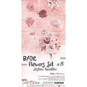 Craft O'Clock Basic Flowers, Set #08 (Pink)