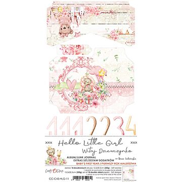 Craft O'Clock Junk Journal Extras Set, Hello Little Girl