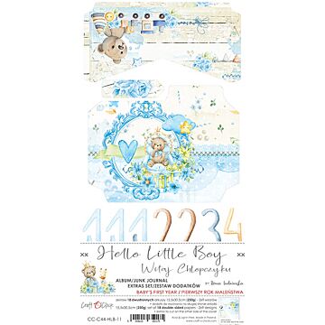 Craft O'Clock Junk Journal Extras Set, Hello Little Boy