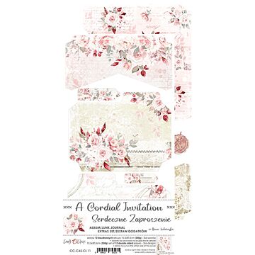 Craft O'Clock Junk Journal Extras Set, A Cordial Invitation