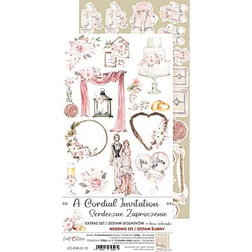 Craft O'Clock Die Cut Extras Set, A Cordial Invitation Wedding