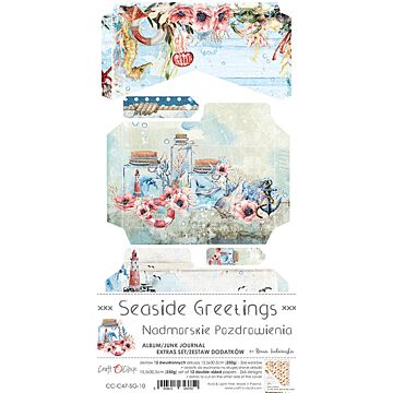 Craft O'ClocK Junk Journal Extras Set, Seaside Greetings
