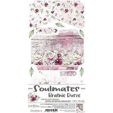 Craft O'Clock Junk Journal Extras Set, Soulmates