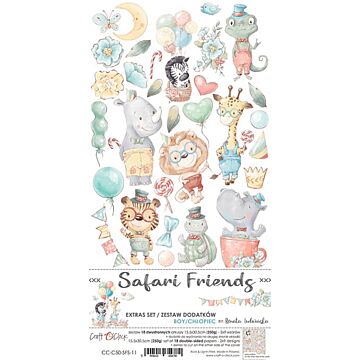 Craft O'Clock Die Cut Extras Set, Safari Friends - Boy