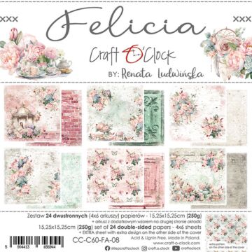 Craft O'Clock 6X6 Paper Pad, Felicia