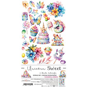 Craft O'Clock Extras Set, Unicorn Sweet - Flowers & Sweets