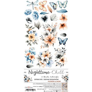 Craft O'Clock Extras Set, Nighttime Chill - Flowers