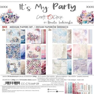 Craft O'Clock 8X8 Mix Paper Pad, It's My Party