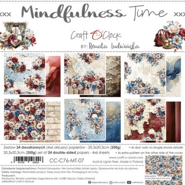 Craft O'Clock 8X8 Paper Pad, Mindfulness Time