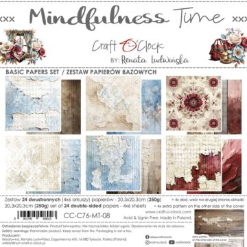 Craft O'Clock 8X8 Basics Paper Pad, Mindfulness Time