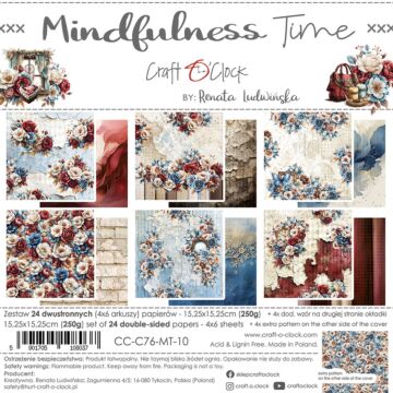 Craft O'Clock 6X6 Paper Pad, Mindfulness Time