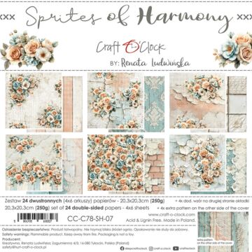 Craft O'Clock 8X8 Paper Pad, Sprites of Harmony