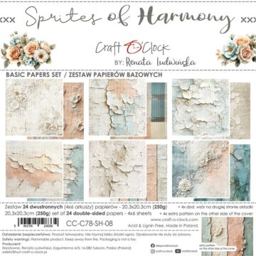 Craft O'Clock 8X8 Basics Paper Pad, Sprites of Harmony