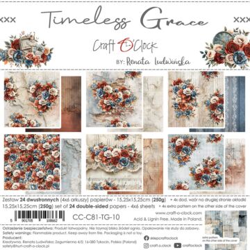 Craft O'Clock 6X6 Paper Pad, Timeless Grace