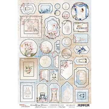 Craft O'Clock Cardboard Die Cuts, Wedding Dream