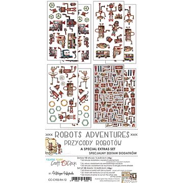 Craft O'Clock Special Die Cut Extras Set, Robots Adventures