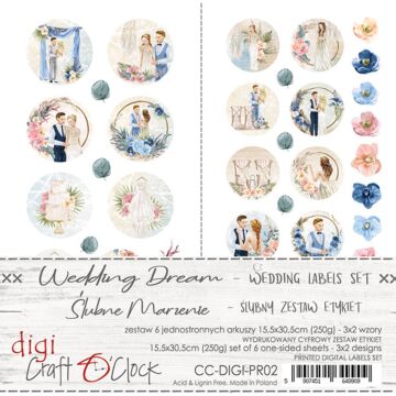 Craft O'Clock Labels Set, 02 - Wedding Dream (Wedding)
