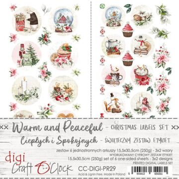 Craft O'Clock Labels Set, Labels Set, 29 - Warm and Peaceful