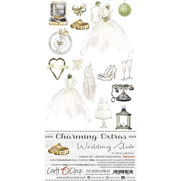 Craft O'Clock Charming Extras Set, Premium - 01 Wedding