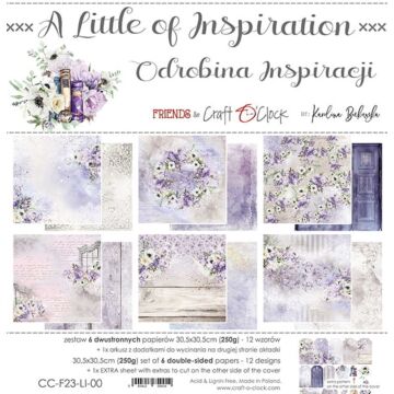 Craft O'Clock 12X12 Paper Pad, A Little of Inspiration