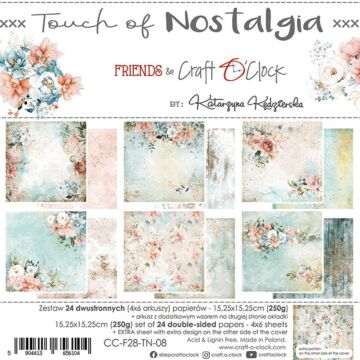 Craft O'Clock 6X6 Paper Pad, Touch of Nostalgia
