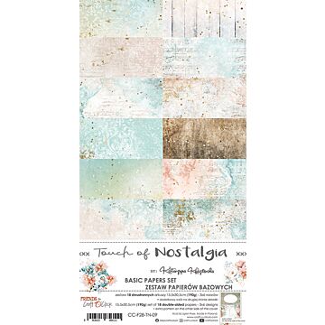 Craft O'Clock 6X12 Basics Paper Set, Touch of Nostalgia