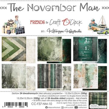 Craft O'Clock 6X6 Paper Pad, The November Man