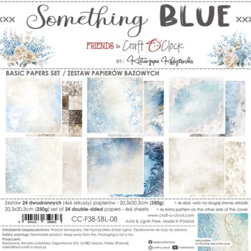 Craft O'Clock 8X8 Basics Paper Pad, Something Blue