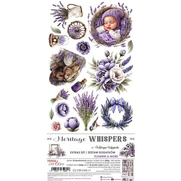 Craft O'Clock Extras Set, Heritage Whispers - Flowers