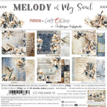 Craft O'Clock 6X6 Paper Pad, Melody of My Soul