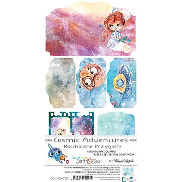 Craft O'Clock Junk Journal Extras Set, Cosmic Adventures