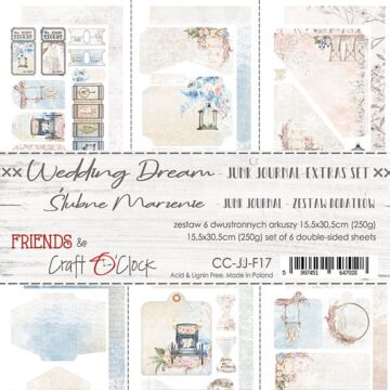 Craft O'Clock Junk Journal Extras Set, Wedding Dream