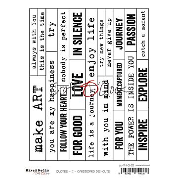 Craft O'Clock - Cardboard Die Cut Quotes, English 02