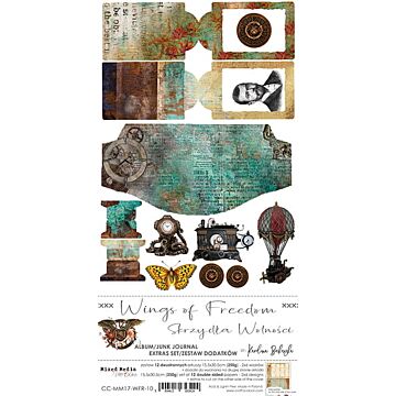 Craft O'ClocK Junk Journal Extras Set, Wings of Freedom
